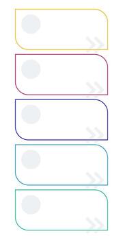 Digital solutions rectangular infographic template. Innovative technology. Data visualization with 5 steps. Empty process design. Editable blank options info graphics vector