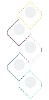 Web development principles rhombic infographic template. Programming software. Data visualization with 5 steps. Empty process design. Editable blank options info graphics vector