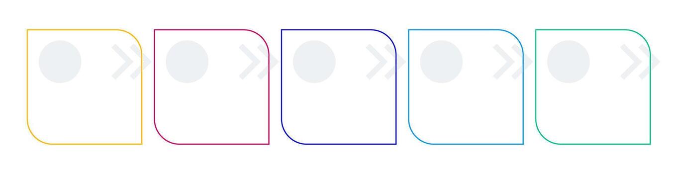 Innovations in education square infographic template. Learning strategy. Data visualization with 5 steps. Empty process design. Editable blank options info graphics vector