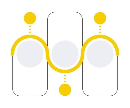 Safe internet browsing infographic template. Cybersecurity technology. Firewall. Data visualization with 3 steps. Empty process design. Editable blank options info graphics vector