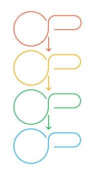 Influencer career infographic template. Self promotion on social media. Data visualization with 4 steps. Empty process design. Editable blank options info graphics vector