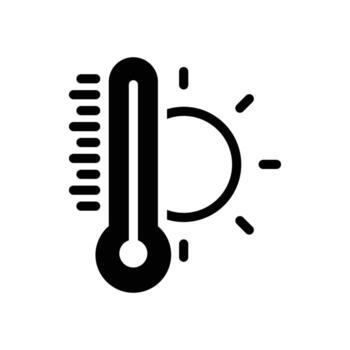 hot temperature solid icon design good for web or mobile app vector