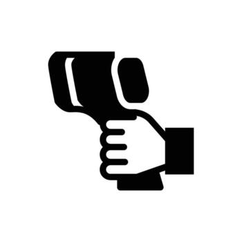 temperature check solid icon good for web or mobile app vector