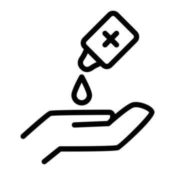 hygiene and health safety practices outline icon design good for web or mobile app vector