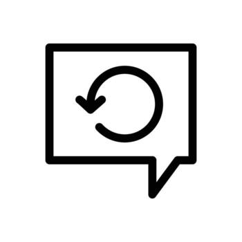 Auto Reply outline icon design good for web or mobile app vector