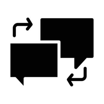 internal communication solid icon design good for web or mobile app vector