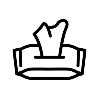 Box tissue outline icon design good for web or mobile app vector
