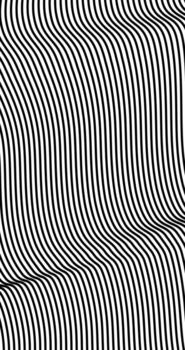 Curve squiggle lines on Abstract black and white background pattern vector