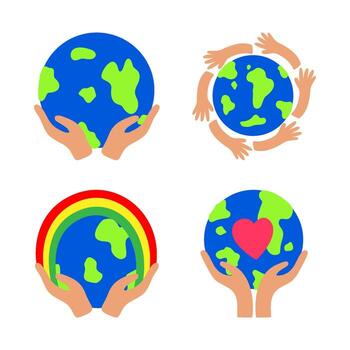 mundo amabilidad día ilustración paquete vector