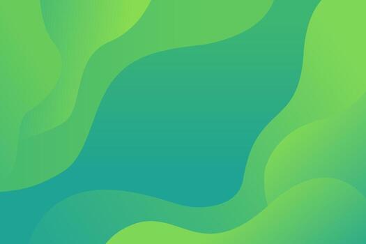 minimalista verde fluido modelo antecedentes con suave orgánico formas y degradado capas. moderno resumen diseño en paisaje orientación. vector