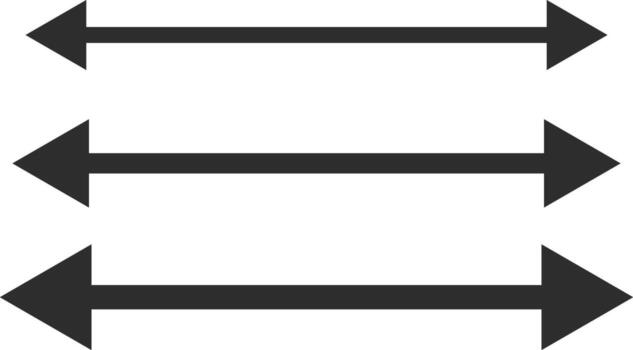 doble de un lado mano dibujado curvo punteado flechas doble lado rayado línea flecha colocar. dos camino ondulado punto línea flecha recopilación. zigzag flecha íconos vector