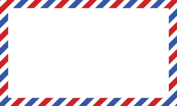 Post card frame. Blank envelope postcard vector