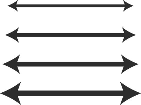 Dual sided Hand drawn curve dotted line arrow. Double side curved Dashed outline arrows set.two side Wavy dot line arrow collection. zigzag arrows vector