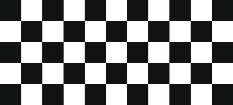 Black and white checkered racing flag seamless pattern Classic checkered race flag car finish line or start line. White black check seamless pattern. vector