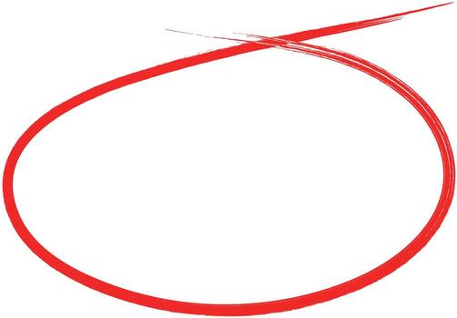 rojo mano dibujado círculo. destacando mano escrito rojo color círculo. circulo calificación elemento vector