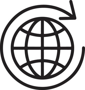 Global network connection and worldwide communication symbol vector