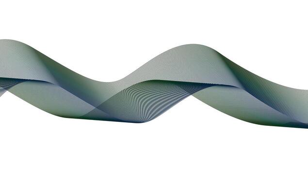 Blend Wavy Lines Curved Blue Gradient Color Abstract Design Background Illustration vector