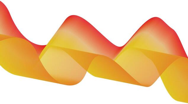 Blend Wavy Lines Yellow Gradient Curved Abstract Background Design Illustration vector