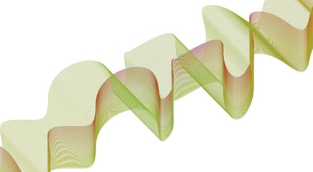 Wavy Blend Lines Abstract Yellow Gradient Curved Design Background Illustration vector