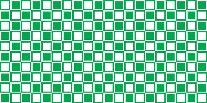 Vibrant seamless abstract green and white checkerboard pattern, a dynamic geometric graphic background. Ideal for modern digital designs, textiles, and decorative elements vector