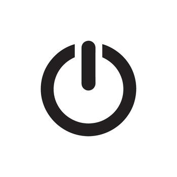 The Universal Power Icon A Symbol of On and Off Representing Control Activation and Deactivation Simplistic Design vector