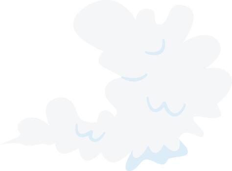 Smoke Clouds Icon on White Background. vector