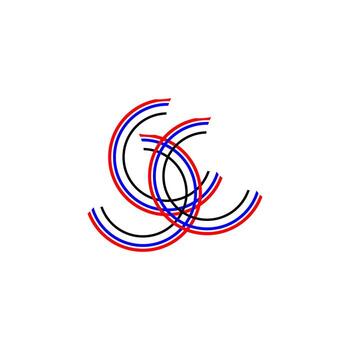 Gradient Flow Emblem for Digital Identity vector