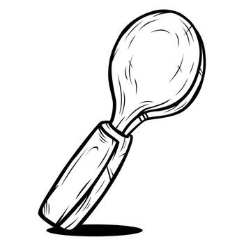 spoon hand draw illustration art vector
