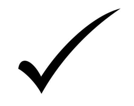 negrita marca de verificación confirma acción en un blanco antecedentes simbolizando aprobación y validación vector