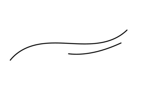 Elegant black line art gracefully flowing across a white canvas evoking a sense of minimalism and modern design with its simple yet cap vector