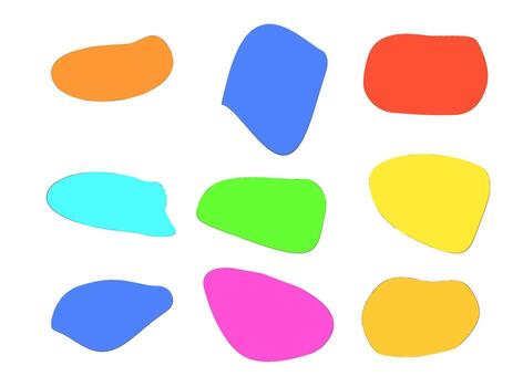 resumen formas flotante en un blanco espacio creando un vibrante y juguetón composición ideal para moderno diseño y artístico expresión vector