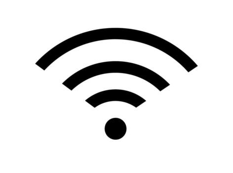 Wireless signal icon broadcasting on a white background symbolizing connectivity and modern technology for seamless communication and i vector