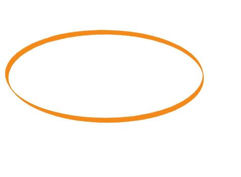Vibrant orange ellipse floating in a clean white space creating a sense of simplicity and modern design with a minimalist aesthetic for graphic elements vector