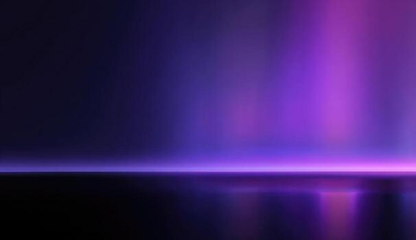 Purple and blue lights on a dark background photo
