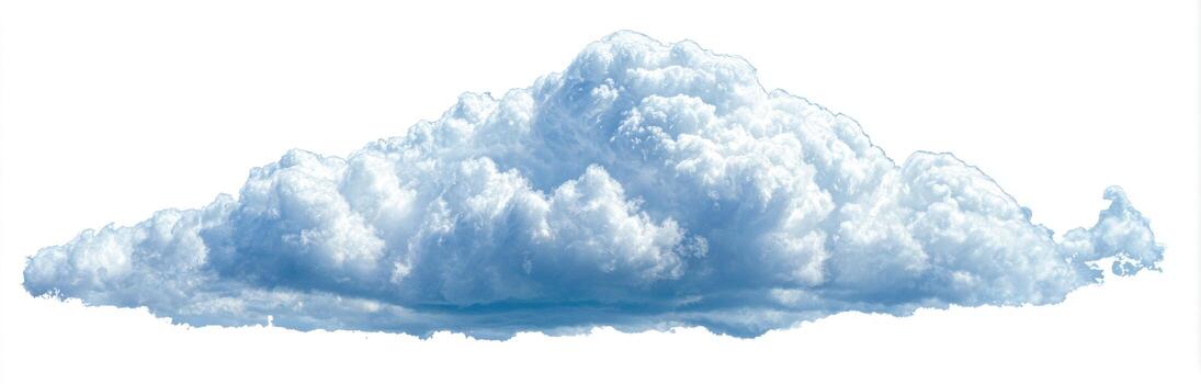 Clouds on a white background photo
