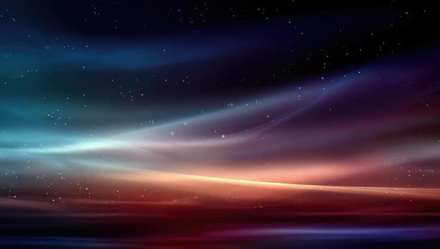 A colorful night sky with stars and clouds photo