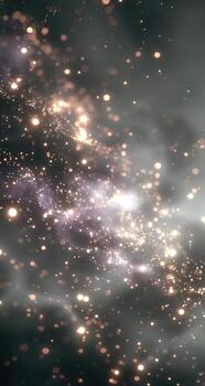 A space background with stars and light photo