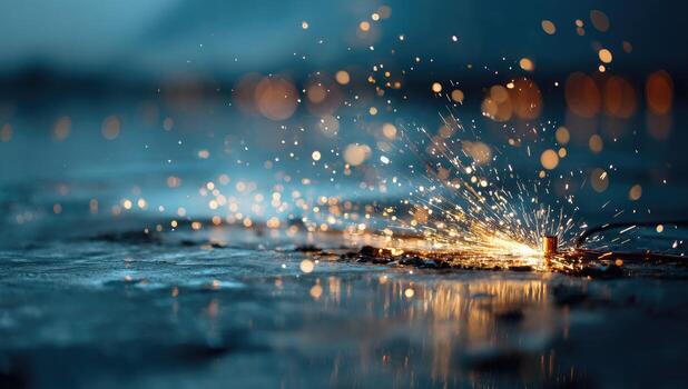 espumoso chispas en el agua con un oscuro antecedentes foto