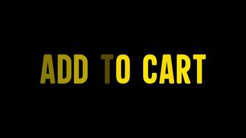 Add to Cart Animated Text Motion Graphics video
