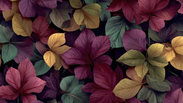 A colorful background with leaves photo
