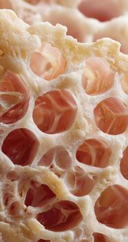 A close up of a piece of bone photo