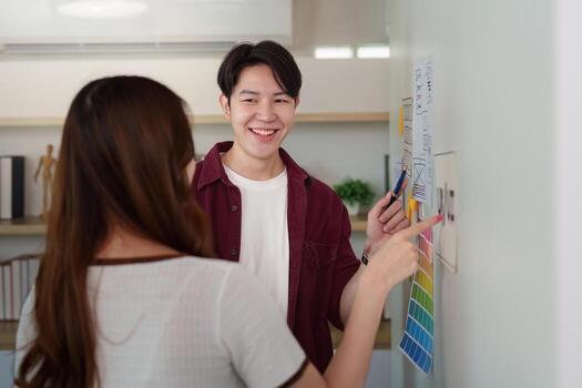 Creative Team Discussing UX UI Design Concepts photo