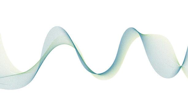 Abstract Gradient Wave Line Background Design vector
