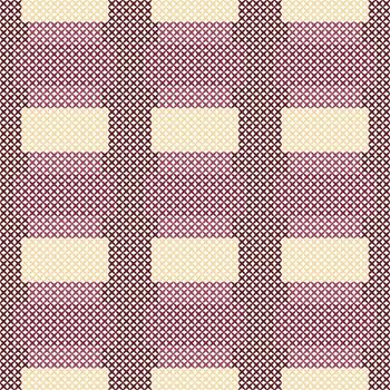 A set of seamless geometric patterns with retro pink textile textures for wallpaper and fabric print design vector