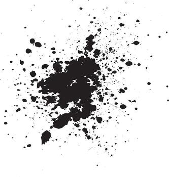 negro tinta salpicar resumen textura vector