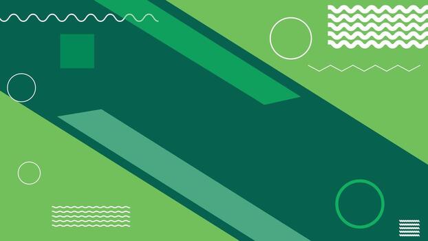 creativo resumen antecedentes presentando geométrico verde formas con círculos y líneas, Perfecto para carteles, pancartas, digital proyectos, presentaciones, cubre y gráfico diseño usar. vector