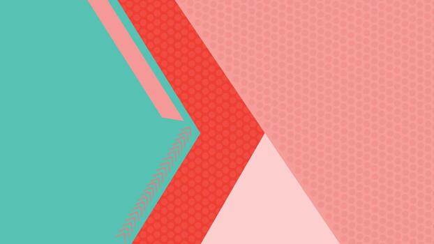 moderno resumen geométrico antecedentes presentando turquesa rojo y rosado en capas formas con elegante texturas, Perfecto para digital arte, imprimir, web, y creativo diseño proyectos vector