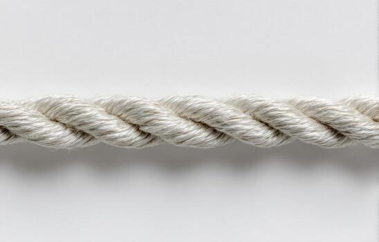 Close-up of a light beige twisted cord photo