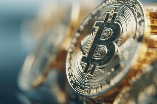 Bitcoin. Golden bitcoin. Cryptocurrency. Crypto currency background. Chart diagram. Business on the go. Technologies, investing or trading. Digital wallets. Transforming Industries Customer Service photo