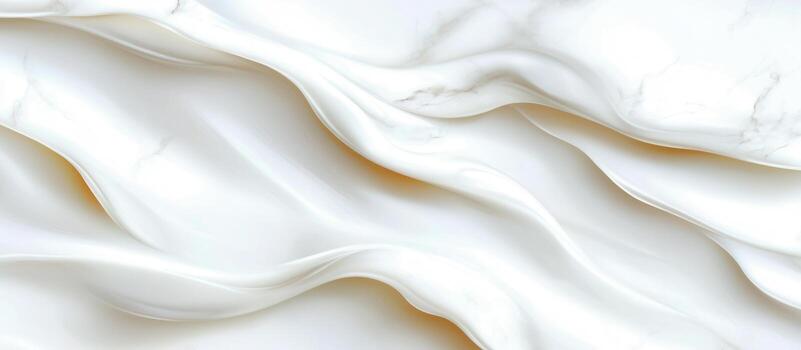 Elegant Flowing White Fabric with Subtle Marble Patterns and Soft Texture photo